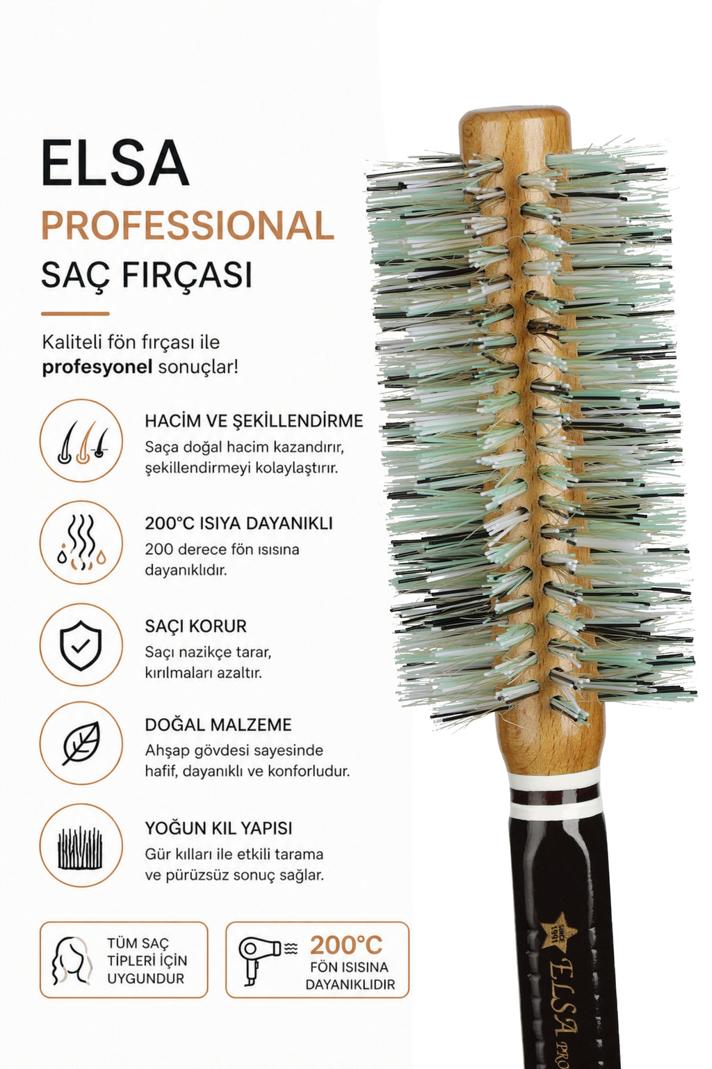 Professional 1929a Saç Fön Fırçası