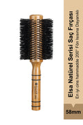 Professional 2004 Natürel Saç Fırçası 58 mm – Hacim Veren Yuvarlak Saç Fırçası