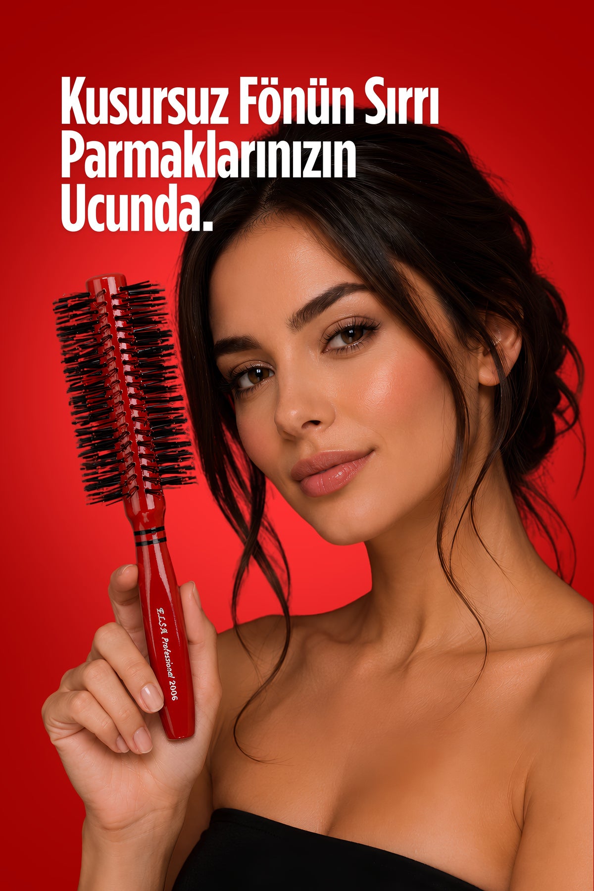 Professional 2006 Kırmızı Saç Fırçası