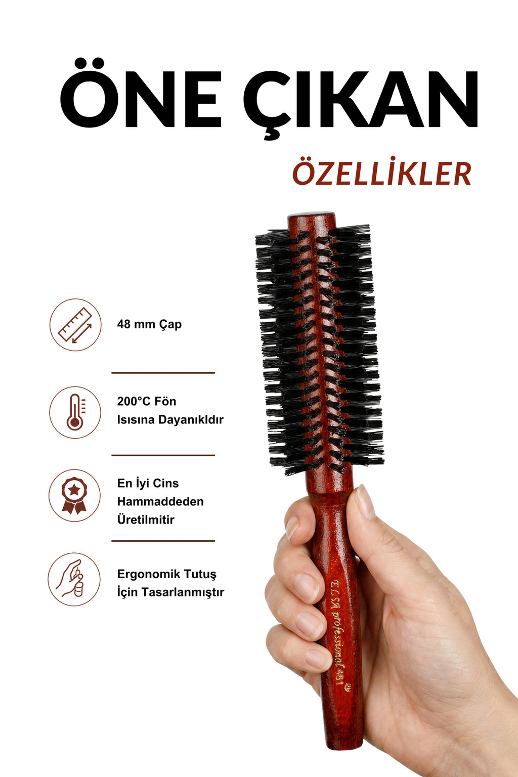 Professional 461 Maun Saç Fırçası