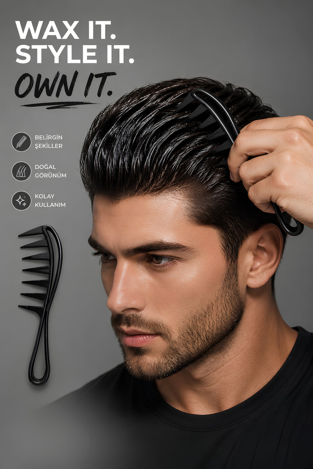 Professional Wax Tarağı ve Mucizevi Tarak Set