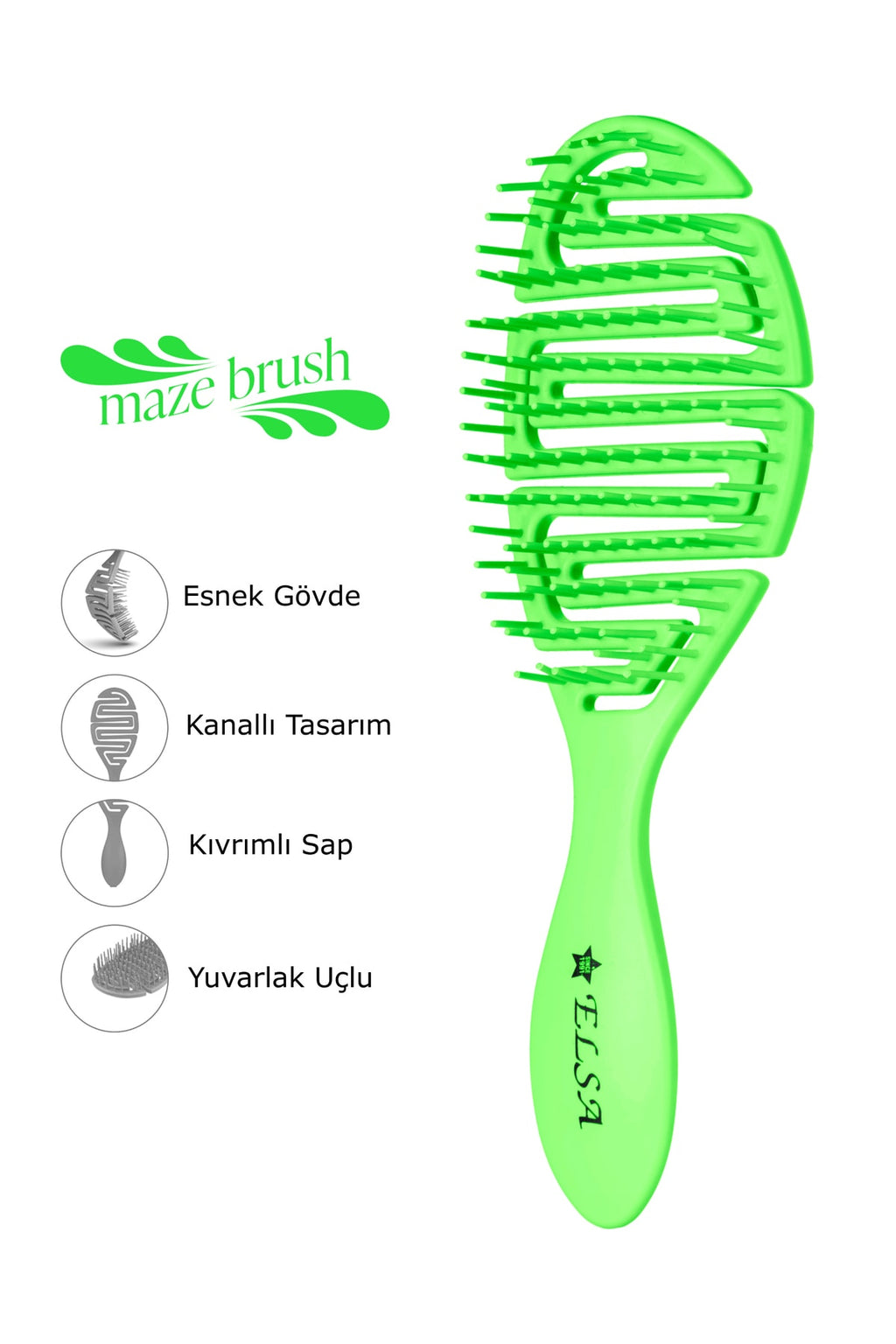 Professional Üç Boyutlu Saç Fırçası (maze Fırça)