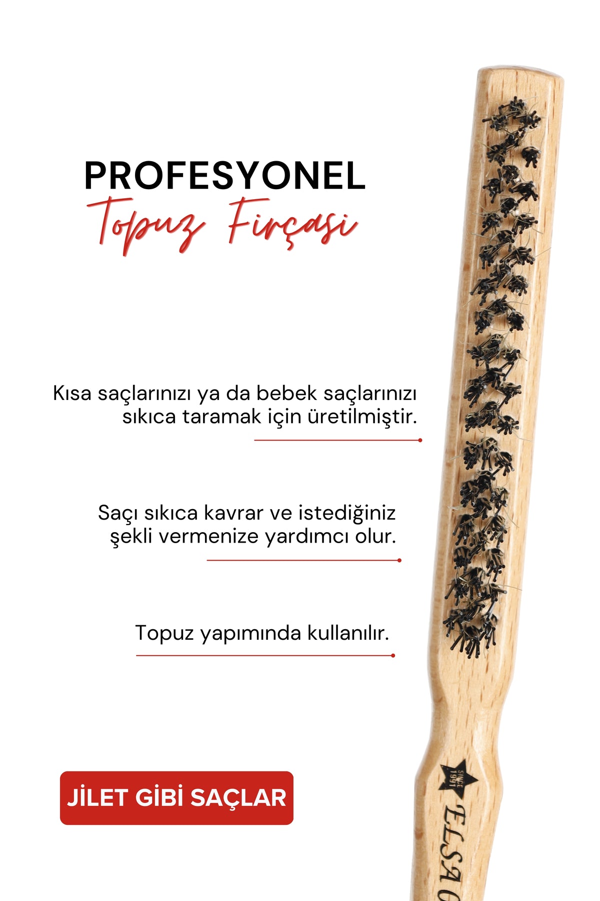 Professional Maze Ve Topuz Fırçası Üç Boyutlu Fırça