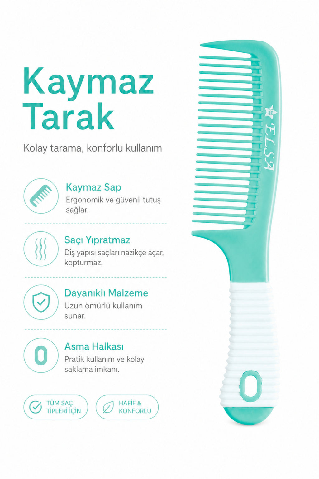 Professional 1058 Kaymaz Tarak 3X Krepe Tarak Hediyeli