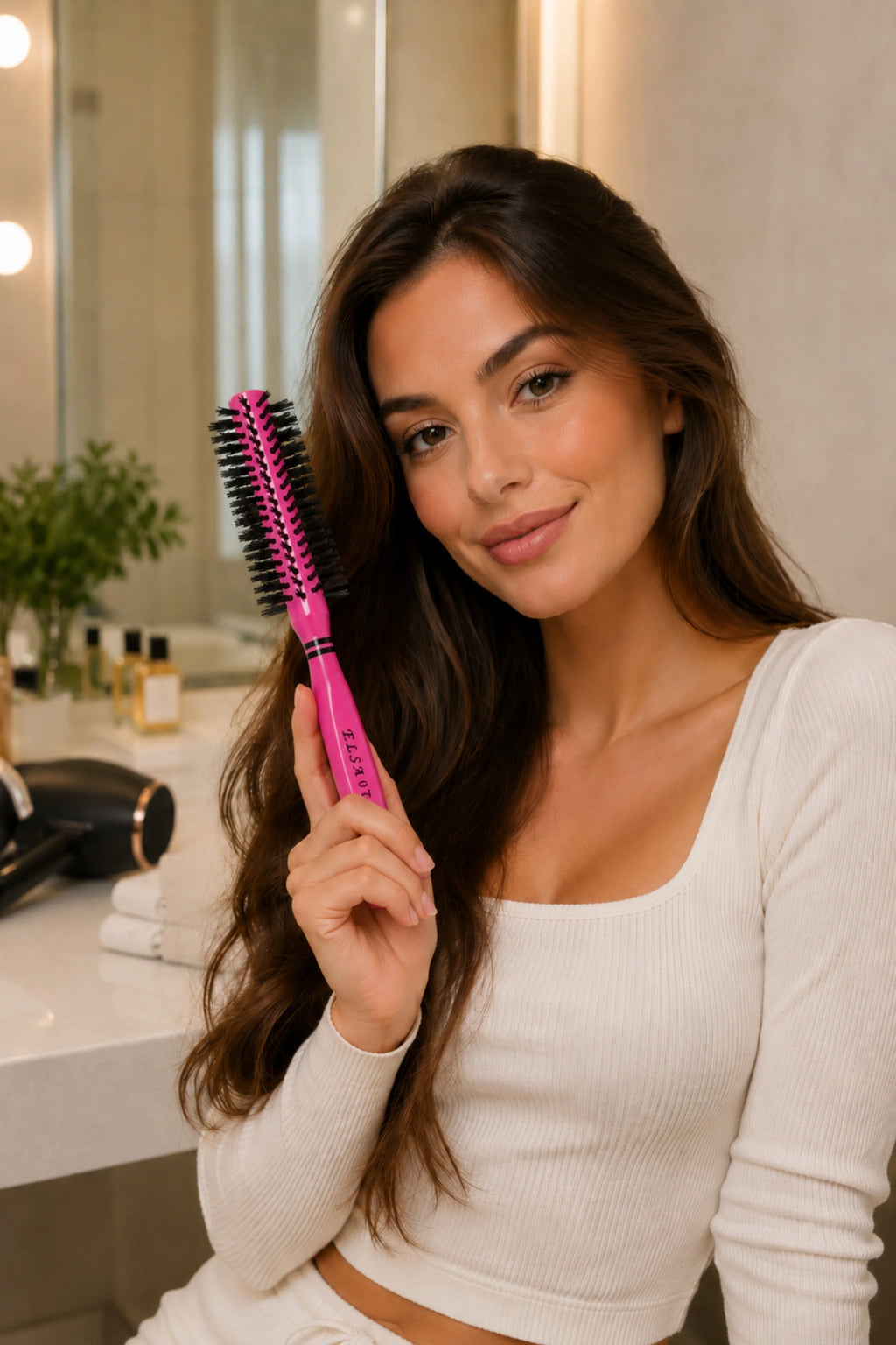 Professional 07 Pembe Saç Fırçası
