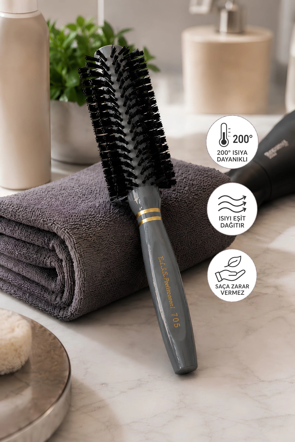 Professional 103 Gri Saç Fırçası
