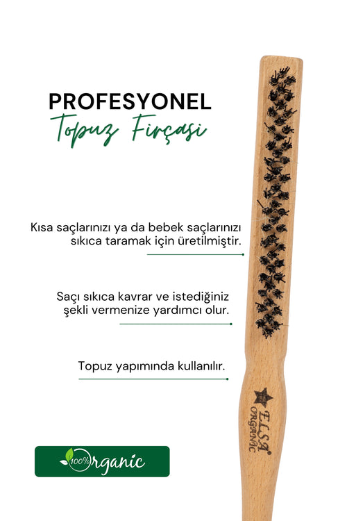 Professional 0,33 Organik Topuz Fırçası Sleek Bun