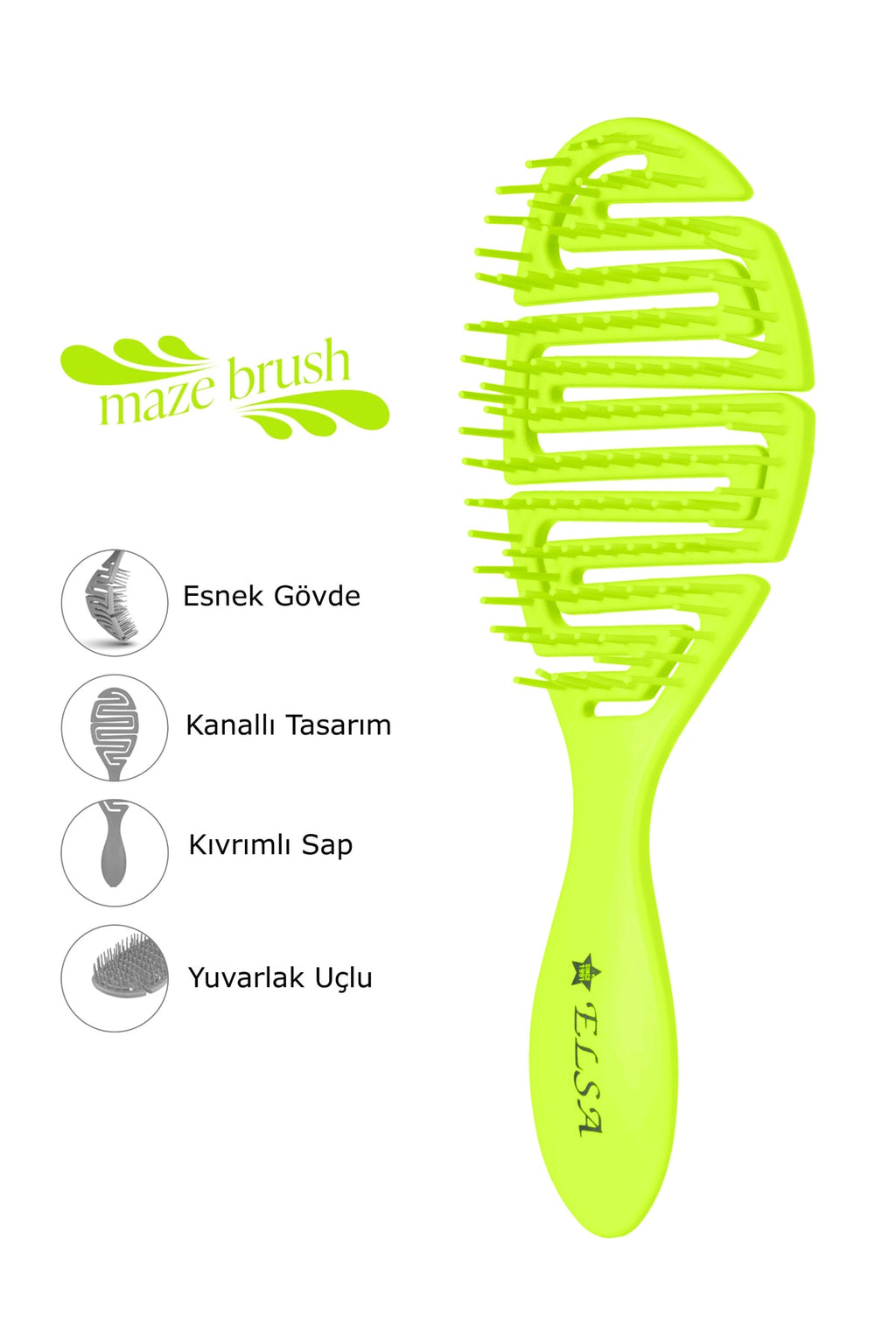 Professional Üç Boyutlu Saç Fırçası (maze Fırça)