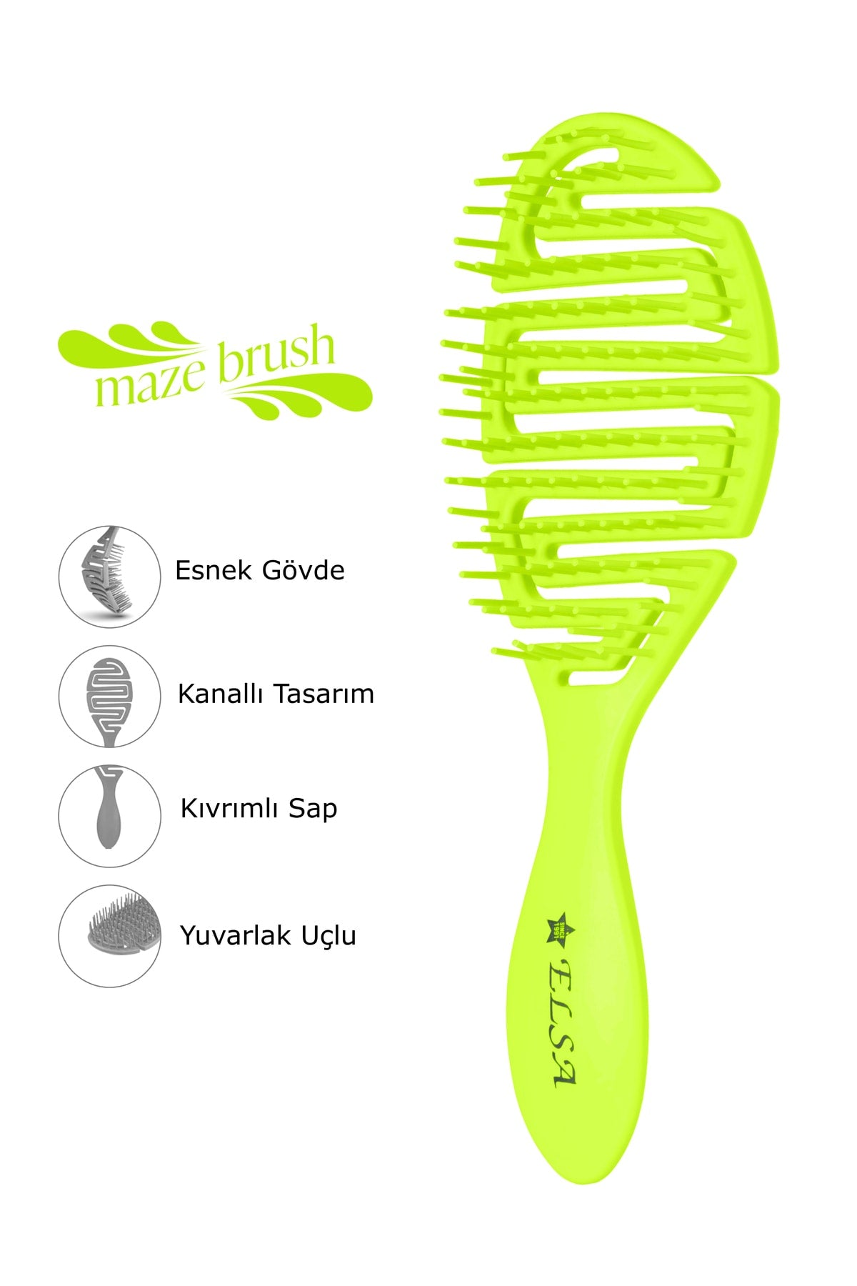 Professional Üç Boyutlu Saç Fırçası (maze Fırça)