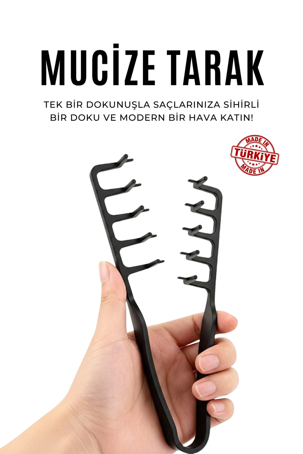 Professional Mucizevi Tarak ve Hair Stick Wax İkili Set