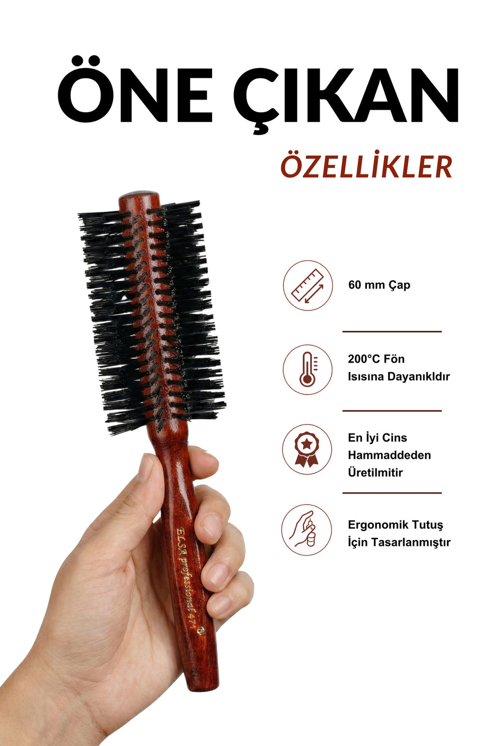 Professional 471 Maun Saç Fırçası