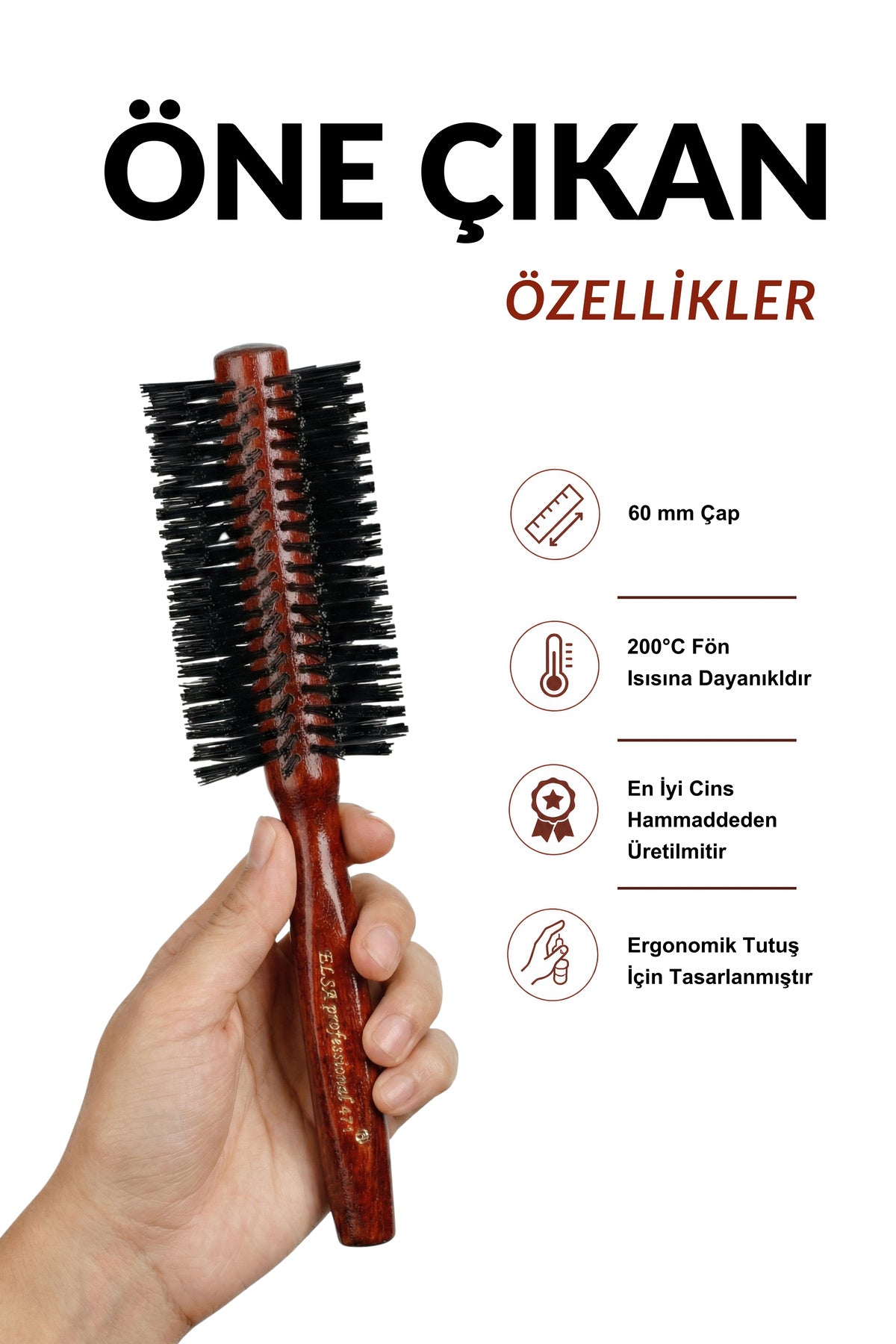 Professional 471 Maun Saç Fırçası