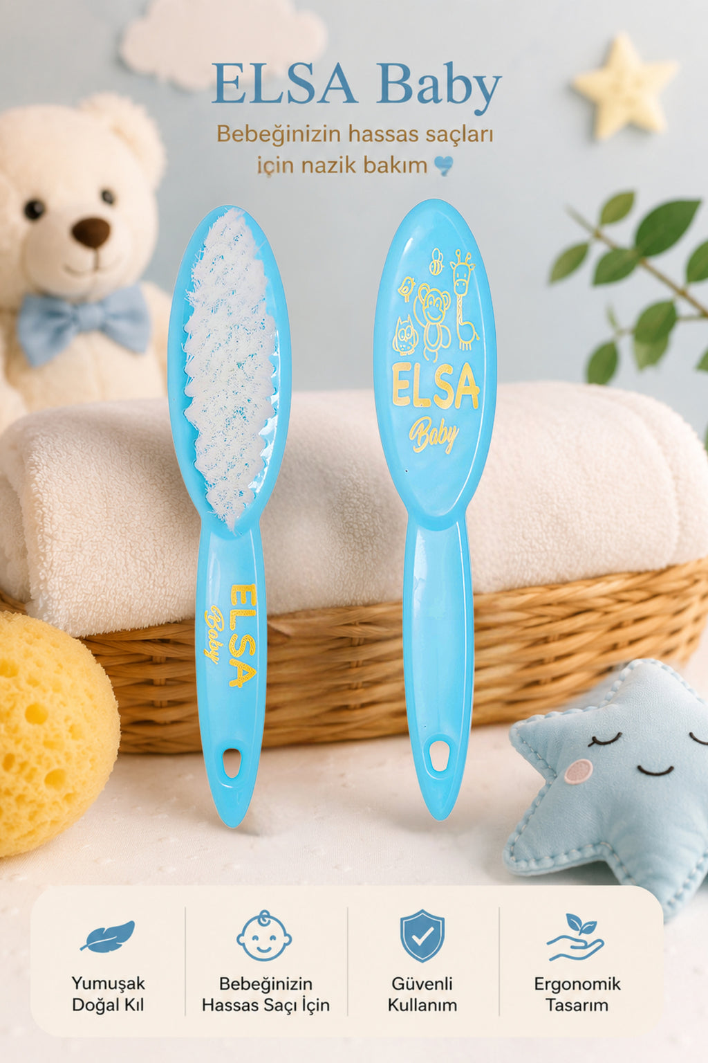 Professional Mavi Bebek Fırçası
