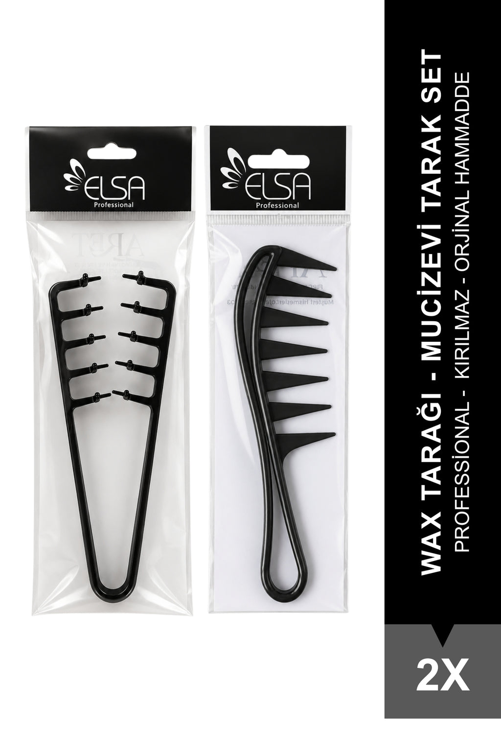 Professional Wax Tarağı ve Mucizevi Tarak Set