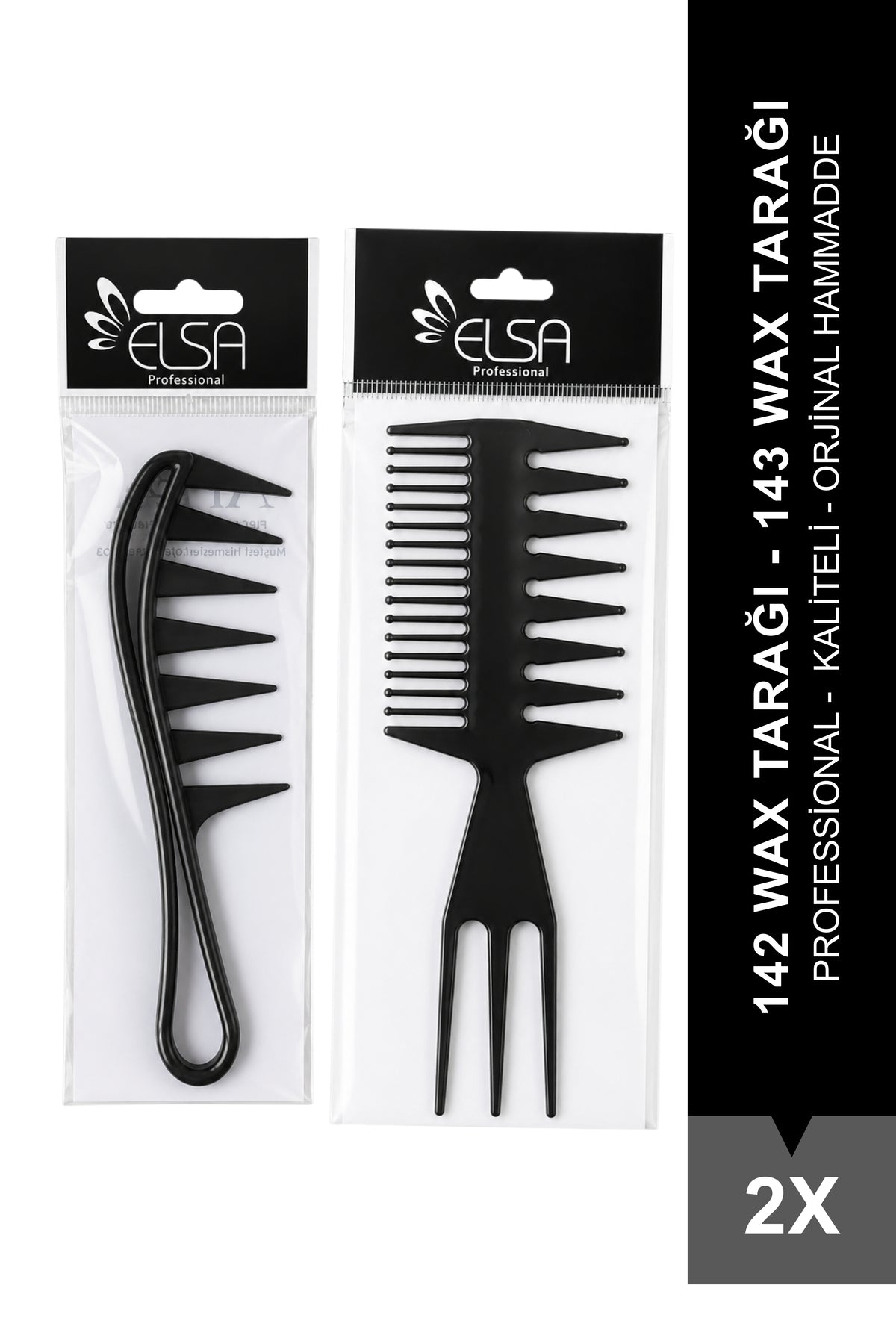 Professional 142 Wax Tarağı ve 143 Wax Tarağı Set