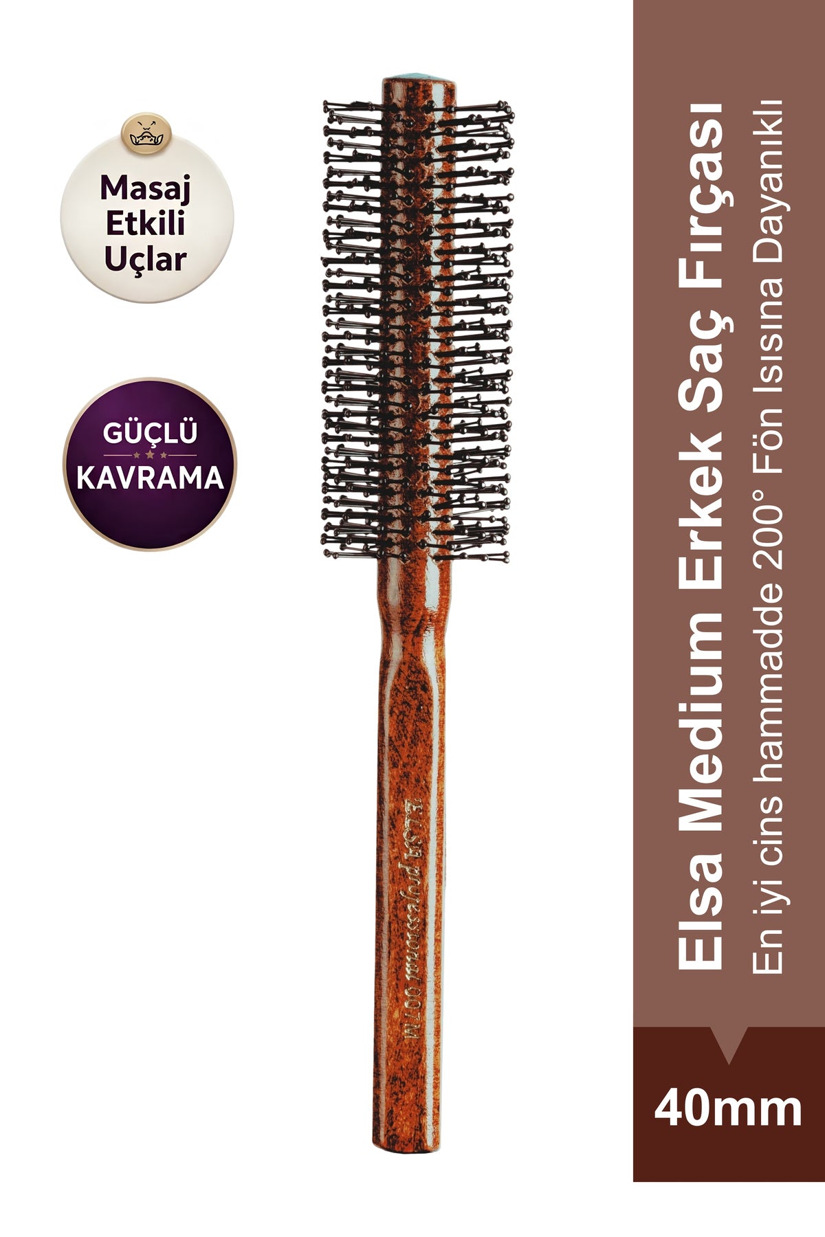 Professional 007 Büyük Erkek Saç Fırçası