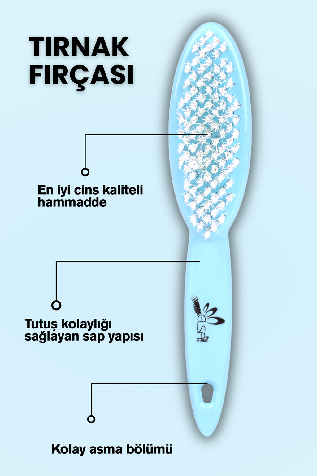 Professional Tırnak ve Çok Amaçlı Temizlik Fırçası Ayakkabı, Protez ve Ev Temizliği