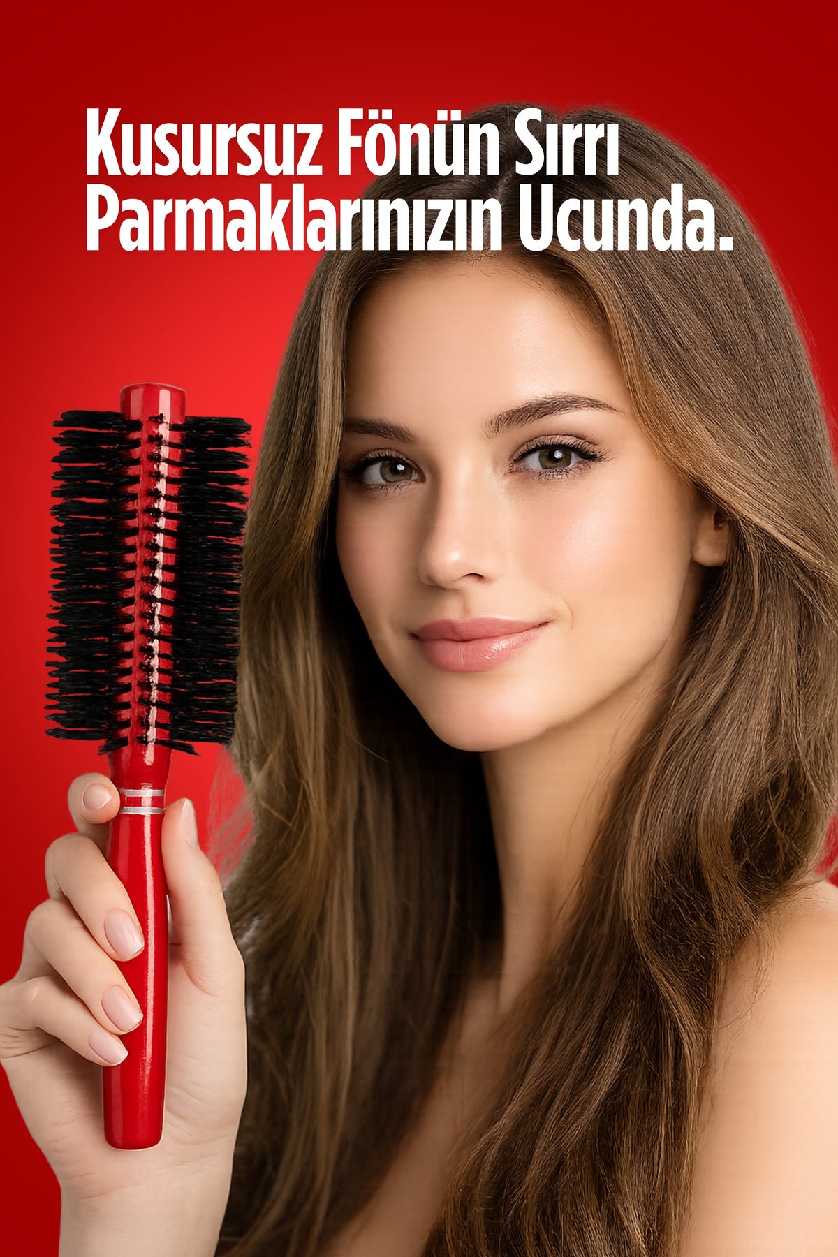Professional 271 Kırmızı Saç Fırçası