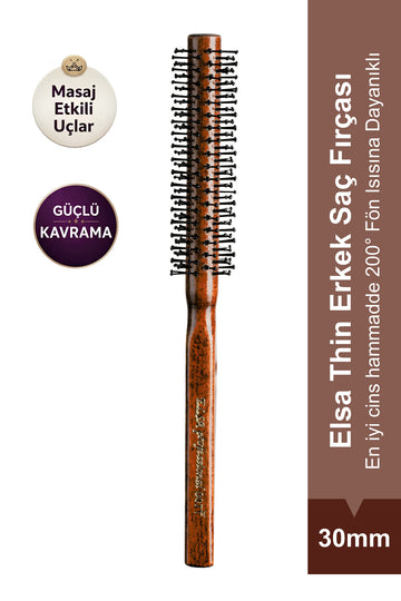Professional 007 İnce Fön Isısına Dayanıklı Erkek Saç Fırçası