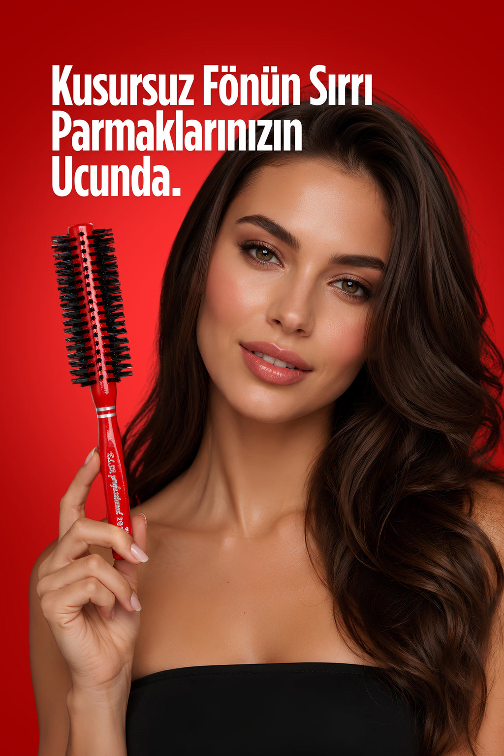 Professional 291 Kırmızı Saç Fırçası