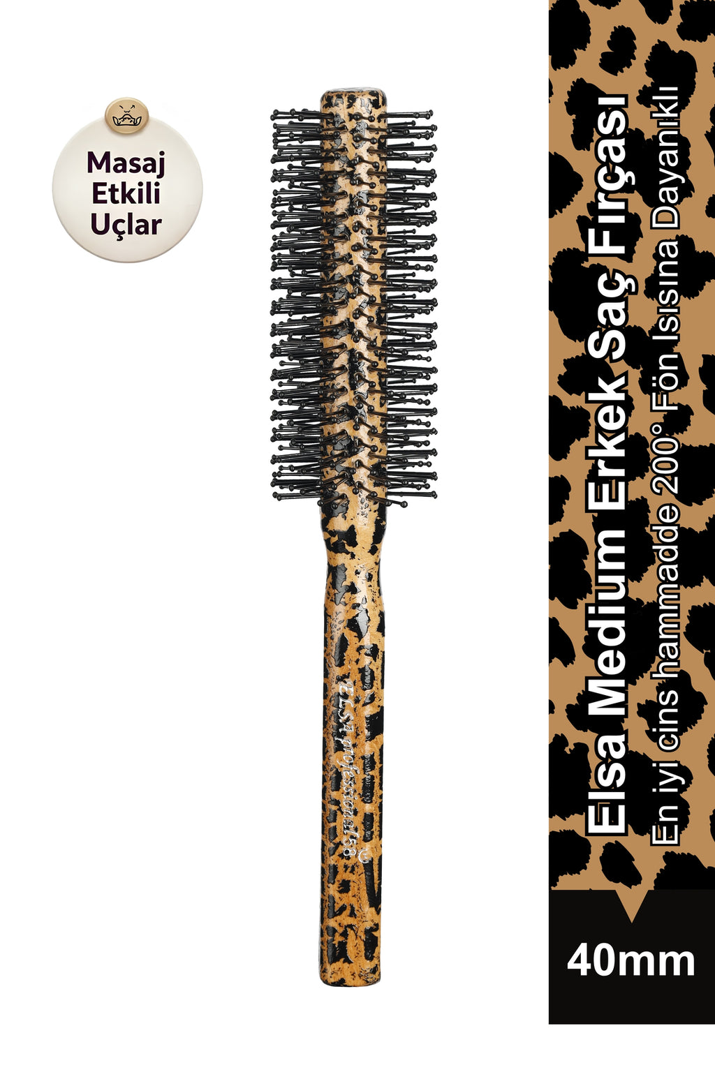 Professional 0.58 Kobra Erkek Saç Fırçası